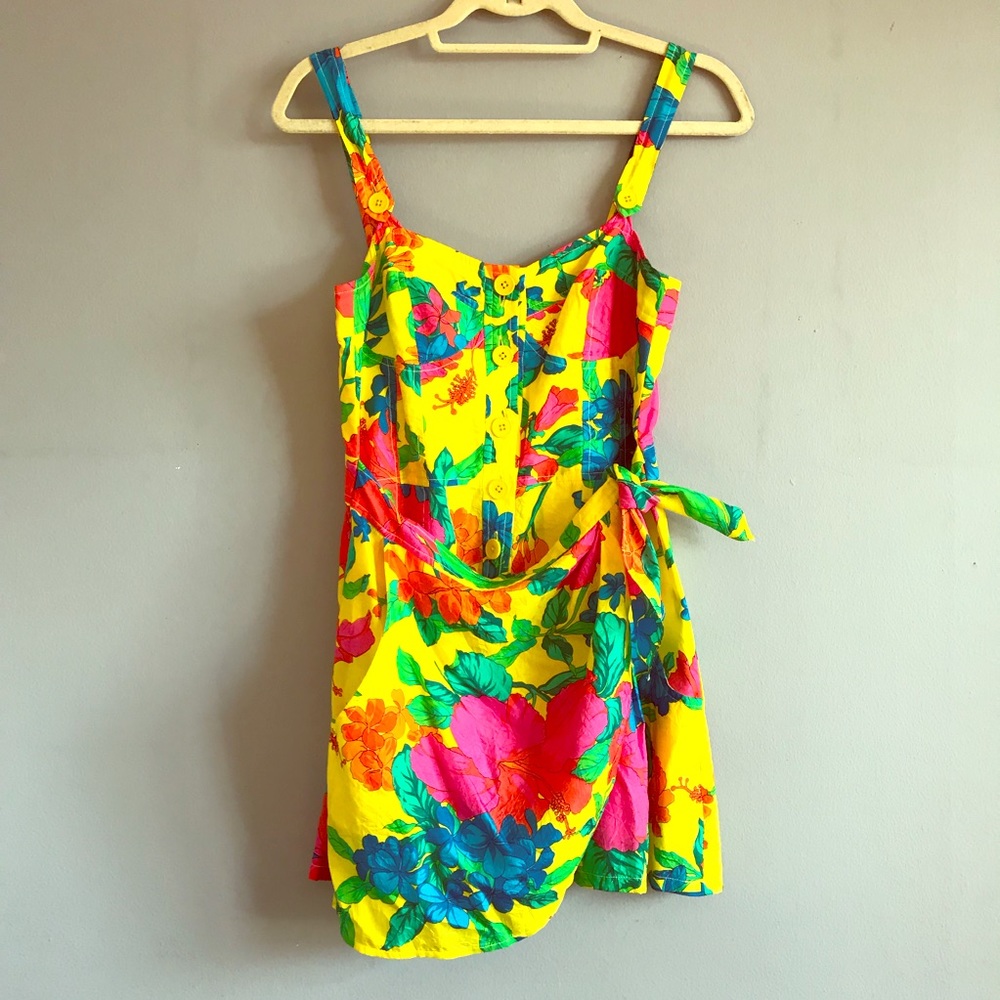 Nanette Lepore Silk Tropical Romper S